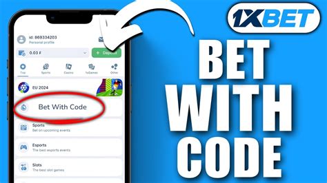 how to load bet code on 1xbet app|How to Load Bet Codes On 1xBet: ONLINE SPORTS .
